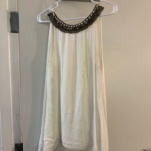 Chelsea and Violet Long Detailed Tank Blouse